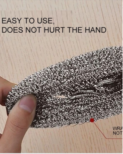 Free Samples Applying Stainless Steel Scouring Ball For Washing Dishes