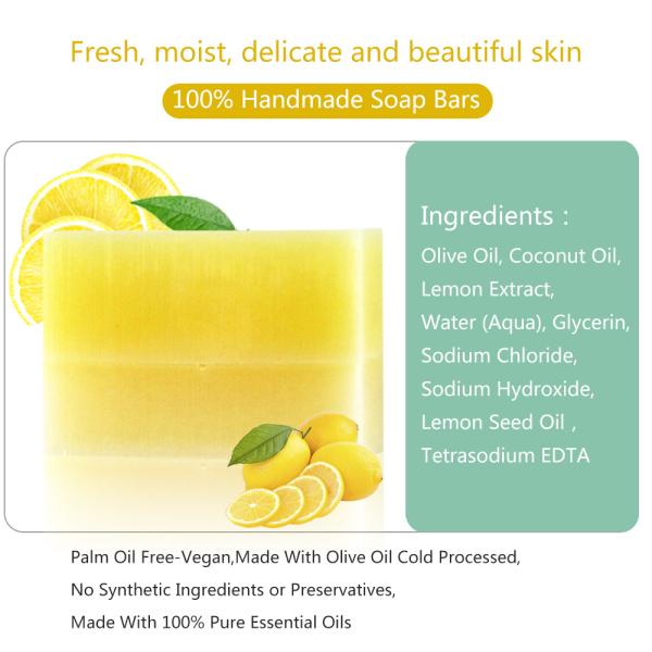 Natural Organic Soap For All - Skin Nourish Custom Packaging organic bath Lemon soap