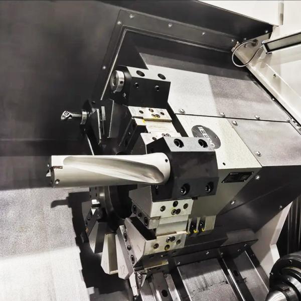 Metal Slant Bed CNC Lathe HTC50E Fanuc Turning And Milling Center SMTCL CNC Lathe Machine