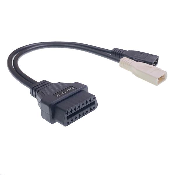 AOTAI Red OBD2 16 Pin To FCA 12-8 Connector Cable for Autel Chrisler Chrysler Big Temperature Range -30°C- 80°C