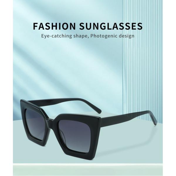 Солнечные очки прочные, стекла ацетата полной оправы квадратные теней глаза кота слишком большие