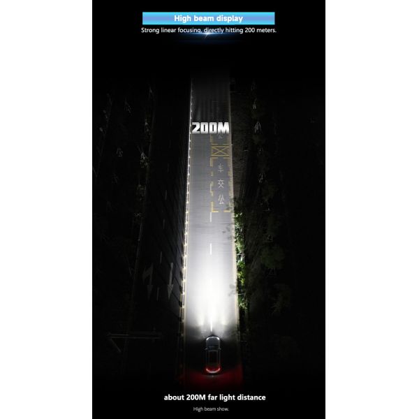120W Per Pair H1 12000LM Super Bright LED Headlight Bulb 6500K Canbus Auto Lamp Plug & Play for Cars SUVs Trucks 12V-24V OEM