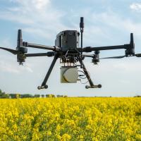 Mapeamento Uav Lidar Geosun GS-130X AGL 120m Câmera RGB de 26MP Embutida Forte Penetração Linha de Energia Levantamento Florestal