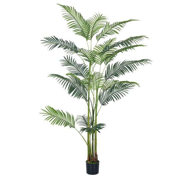 Wholesale Indoor Artificial Plants Faux Hawaii PalmPotted Plants For Indoor