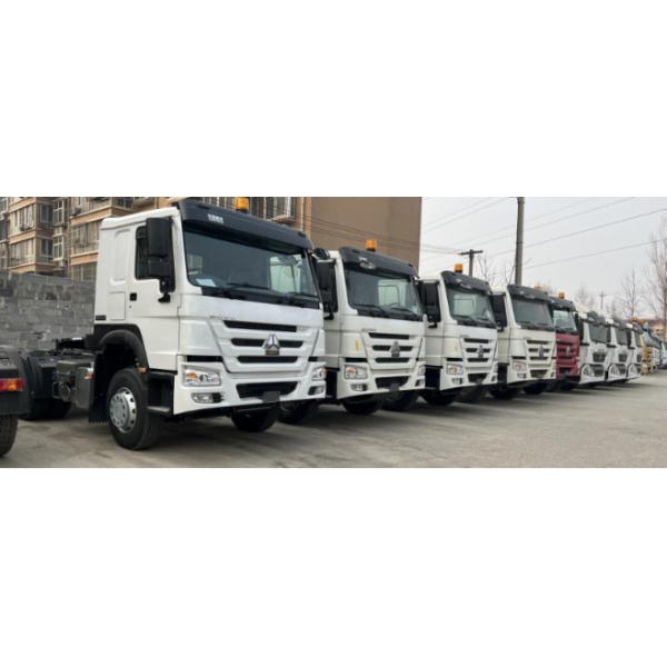 Используемый двигатель 430hp 12 Weichai модели привода цвета 6×4 дизельных тележек белый зацепляет стандартный трактор Howo кабины