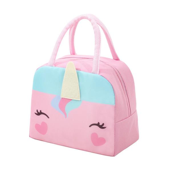 Cute Cartoon Style Thermal Food Delivery Insulated Cooler Bag for Kids Customized Color