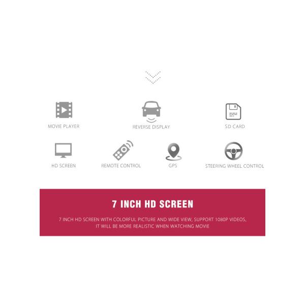 7 мультимедийная система автомобиля УСБ Блуэтоотх Дин ФМ до полудня автомобильного радиоприемника 1 андроида дюйма Ретрактабле с Гпс