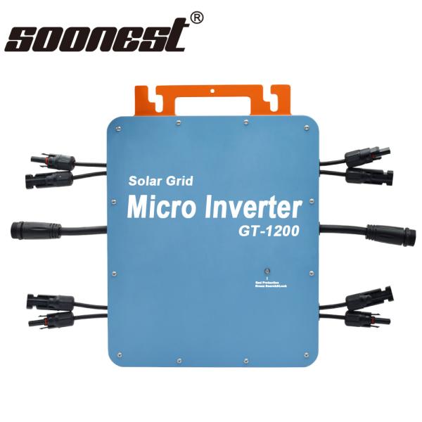 1.2Kw 1200W System Solar Micro Inverter Smart With Mppt On Grid Micro Inverter Grid Tie Mppt Inverter