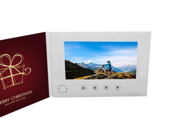 A4 Hardcover Full Printing Wedding Invitation Video Card 128MB-4GB Video TV Brochure Type
