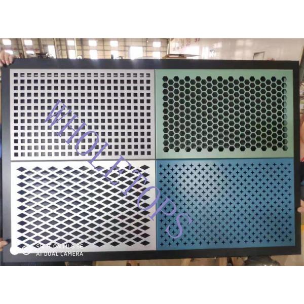 7.0MM ignifuges imperméables ont perforé la façade en aluminium 600×600mm de