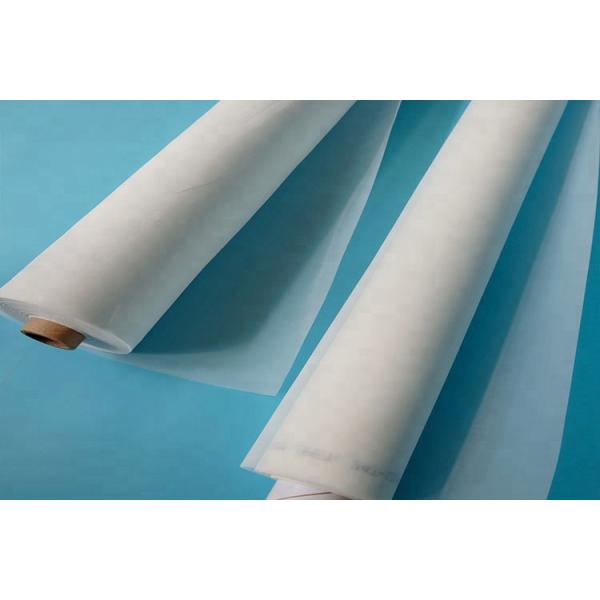 100% Monofilament Polyester Screen White / Yellow Printing Mesh