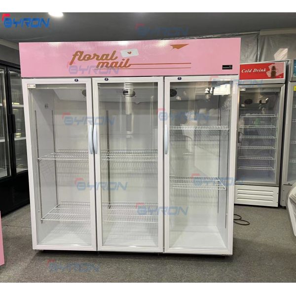 Merchandiser 2 Door Flower Cooler Single Temperature Floral Display Cooler