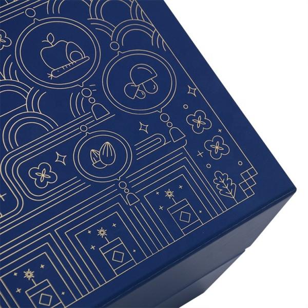 Embossed Logo Cardboard Special Paper Vitamin Subscription Box With EVA Insert