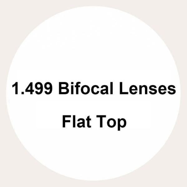 SF CR39 Uncoated Flat Top Bifocal Lenses Blanks Far / Near Vision 1.499 Index