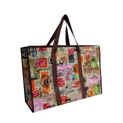 CMYK 180g Non Woven Shopping Bag Custom Non Woven Bags For Shopping With Folding Handle