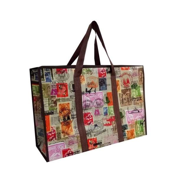 30 a 50 cm Recicla Pp Saco de compras tecido Sacos de mercearia personalizados reutilizáveis