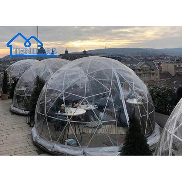 Outdoor Luxury Transparent Igloo Roof Glamping PVC Geodesic Dome Hotel Tent
