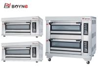 Gás Oven With Computer Panel de três bandejas da camada seis para a loja de cozimento