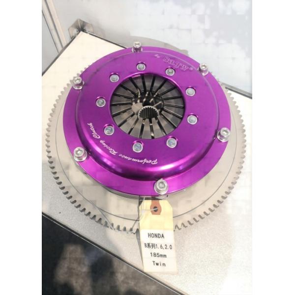 Honda B Series Twin Disc Racing Clutch 7.25'' Fit Honda B Series 1.6 2.0 Magenta