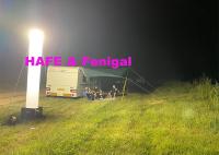 Batería inflable del haluro del metal de la torre de iluminación de la luz de emergencia 1000W recargable