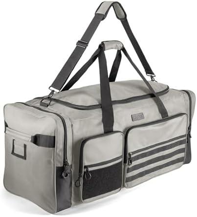 Fitdom 130L 36 Heavy Duty Extra Large Sports Gym Equipment Travel Duffle Bag W/Adjustable Shoulder Strap & 7 Compartmen