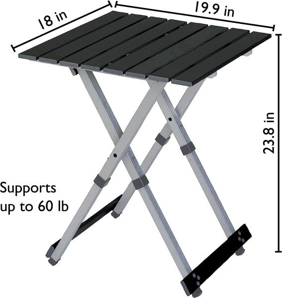Roll-up Table, folding Plastic Wooden Design Coffee Lounge Patio Portable Foldable Plastic Garden Table Set