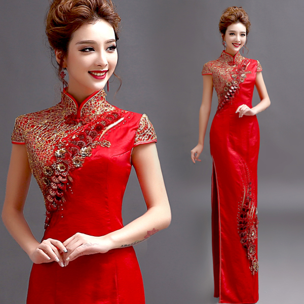 Chinese Style Mermaid Wedding Dress
