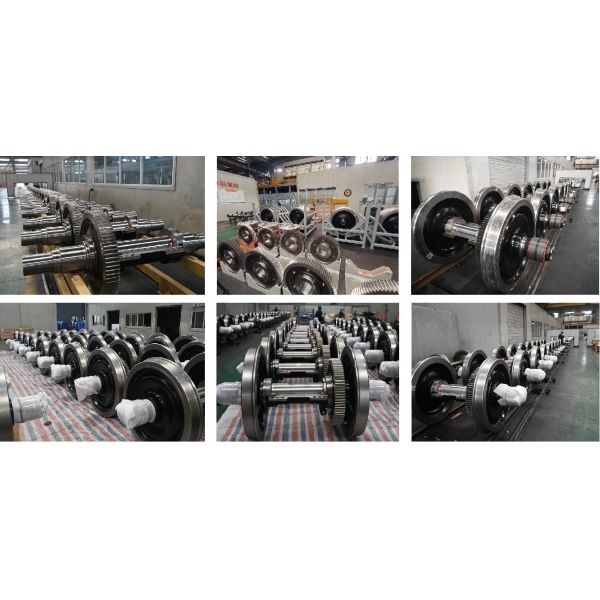 Customized Wheel Size Railway Wheelset with 5 Years Warranty and Roller Bearing for Locomotives