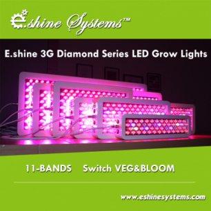 Iron Lamp Body Material and 11-band Emitting Color E.shine led grow light
