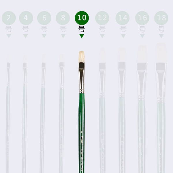 Good Absorbability High Quality Pure Artist Bristles Paint Brush Set