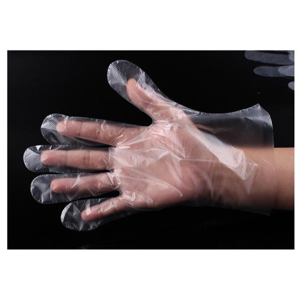 Пластиковые устранимые перчатки PE ясно красят перчатку пластикового политена устранимую