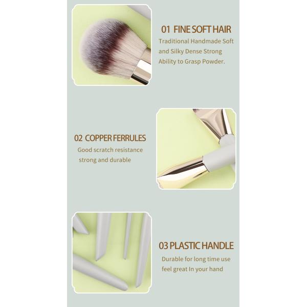 Application de maquillage professionnel Les pinceaux de maquillage de luxe dans plusieurs modèles pour les kits cosmétiques