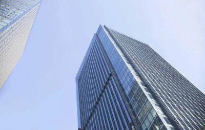 Thermal Curtain Wall Glass Panel , Energy Saving Building Curtain Wall