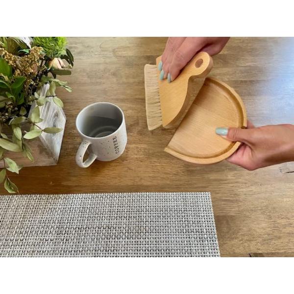 Домашний набор щетки Dustpan щетки щетки чистки кухни мини деревянный