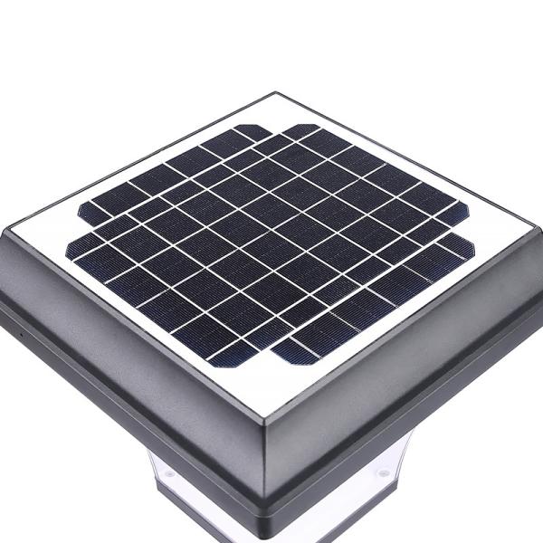 Die Cast Aluminium 30W Solar Pillar Light Garage Fence Decoration post lamp