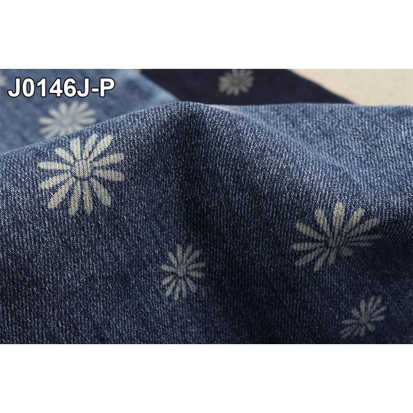 Напечатанное цветком сырье простирания ткани Twill джинсовой ткани для моды джинсов женщин