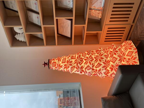 6.6FT Large Floor Folding Paper Lamp For Living Room Decor 240v