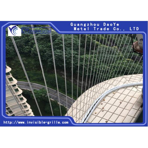 Гриль главного балкона безопасности прочности невидимый для высокого здания подъема