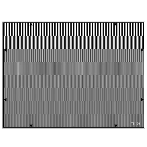 Photographic Paper Sineimage YE0194 Aliasing Test Chart 14MHz