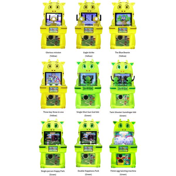 Mini Máquina expendedora de videojuegos de disparos para niños con monedas y doble jugador