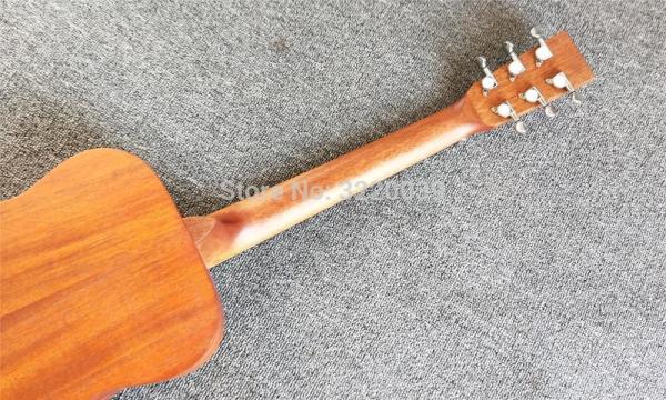 34 traveling acoustic guitar,Factory Sapele-wood top and back Mini acoustic Guitar