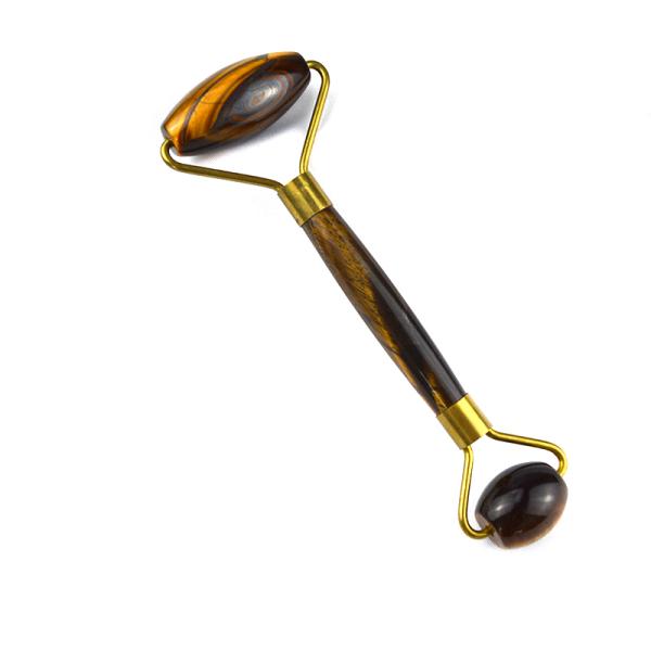 Muscle Massage Tool 2024 Tiger Eye Stone Facial Jade Roller Guasha for Face Eye Neck Gua Sha Massage Skin Beauty Tools