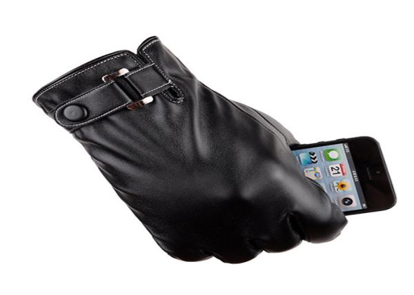 Fashion Windproof Leather Driving Gloves 100 G Weight Used For Adult