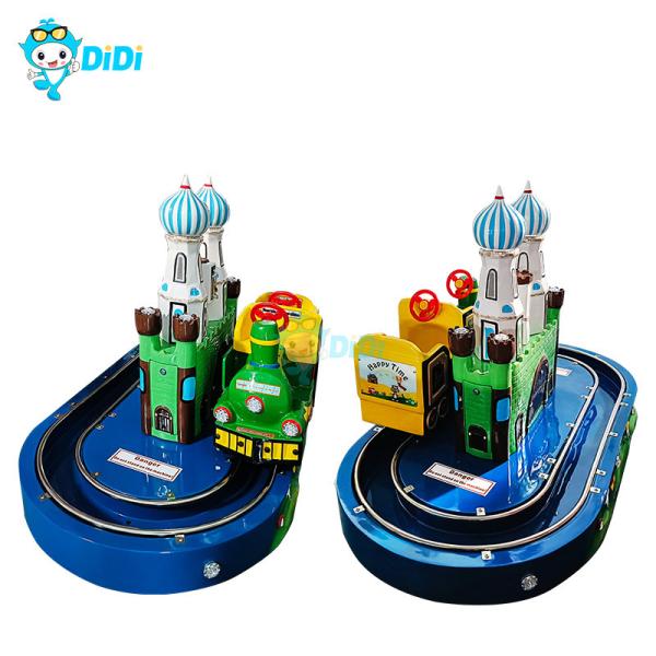Electric Mini Train Kiddie Ride - Interactive Castle Rail Train Game for Kids