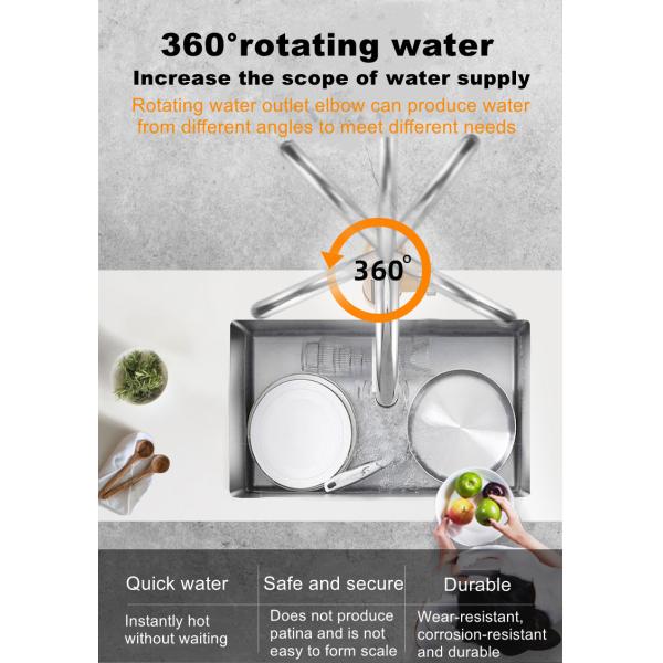 водопроводный кран момента времени кухни 3kw IPX4 горячий для раковины Bathroom