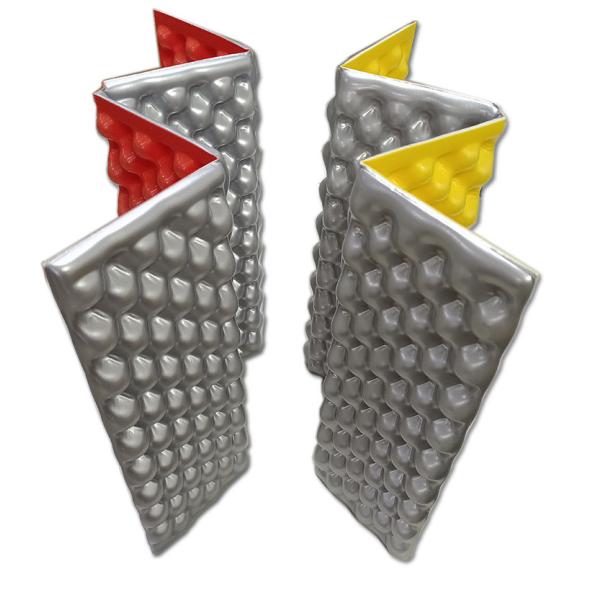 Stock résistant à l'humidité extérieur pliable IXPE tapis en mousse type accordéon avec sangle élastique matelas compact