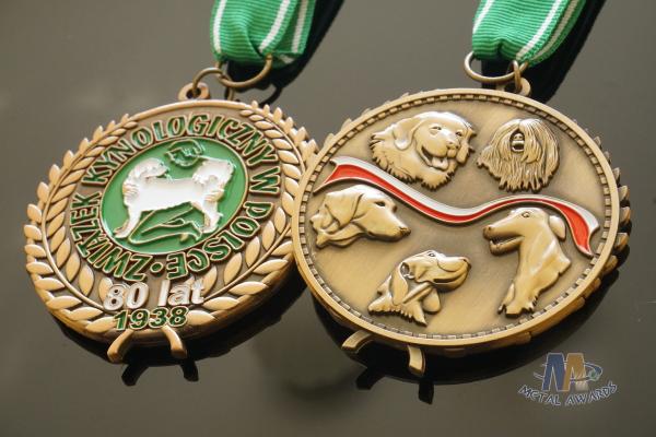Bespoke animal 3D model medailles, No MOQ, Exemplary medal, just the way you design it. Expedient delivery