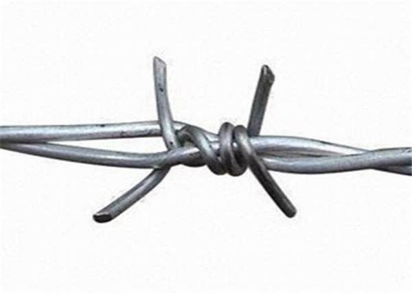 O mergulho quente do diâmetro 2.5mm galvanizou o arame farpado com 4 pontos