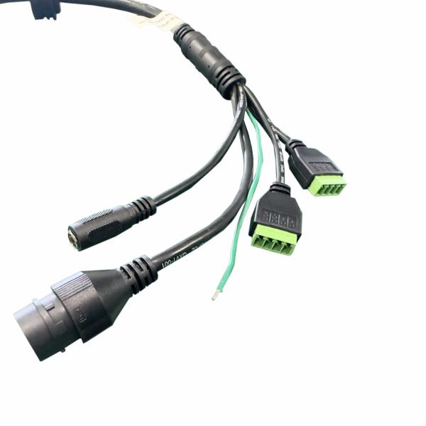 IP Camera Cable Weatherproof RJ45F PVC Jacket DC5.5*2.1/3.5PITCH Copper Connector 010