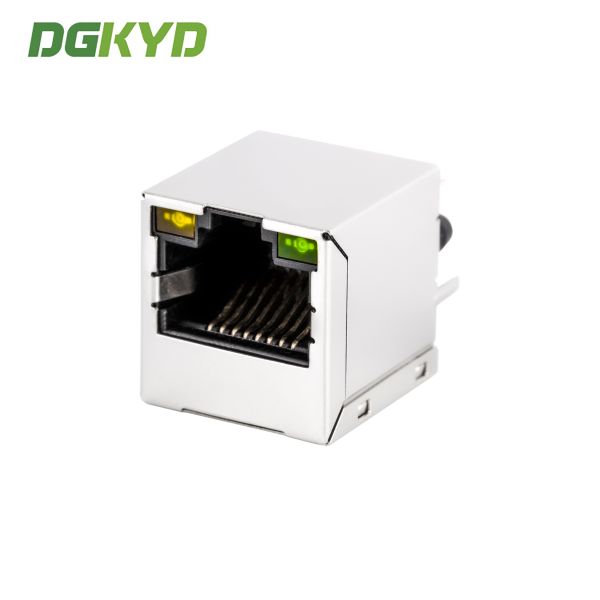 KRJ-1812QYGZNL Gigabit Magnetic modular Rj45 Lan Jack , 1000Mb Metal rj45 shielded connector